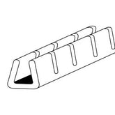 Panduit® GEE55N-C Slotted Wall Nylon Grommet Edging